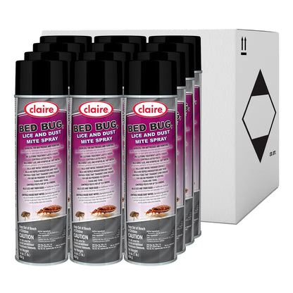 Claire Bed Bug Killer, 16 oz Aerosol Spray, 12/Carton (CGC006)