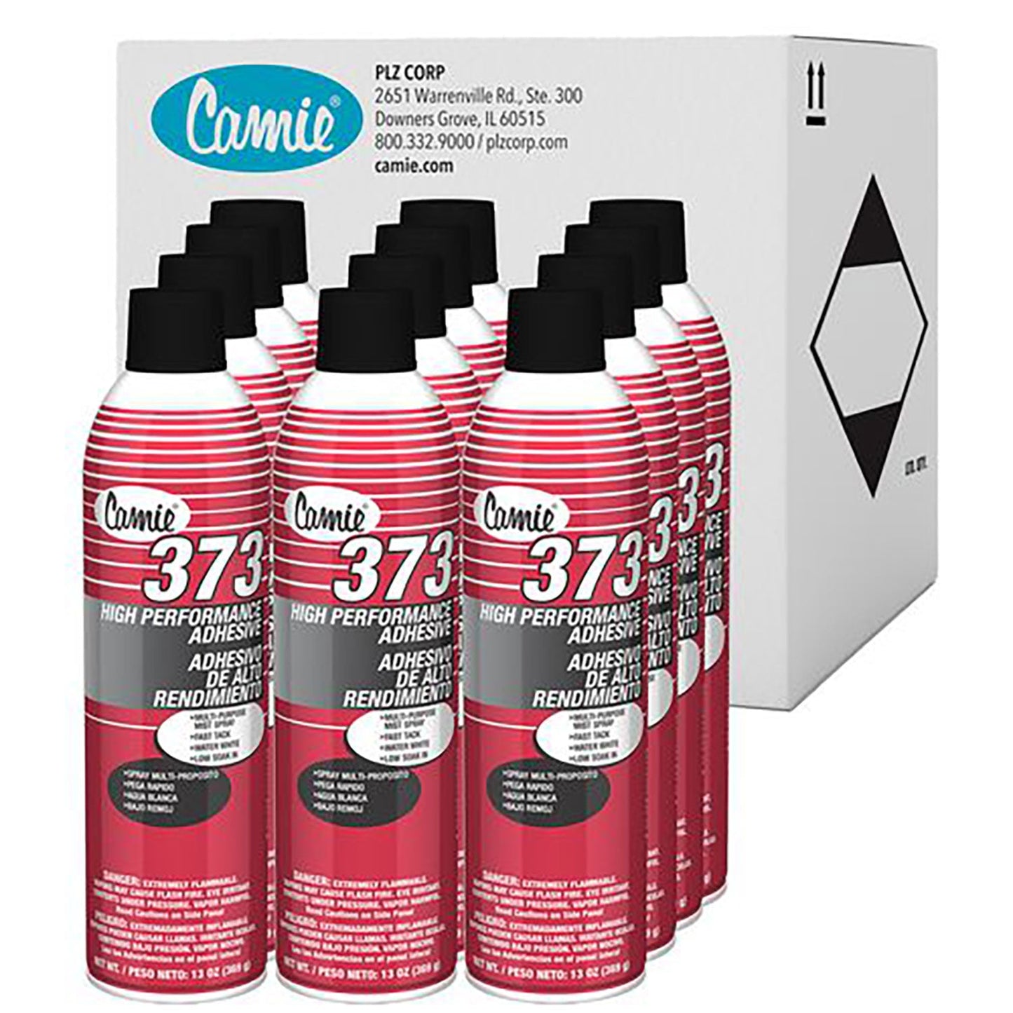 Camie 373 High Performance Adhesive, 12 oz, 12/Carton (CGC373)