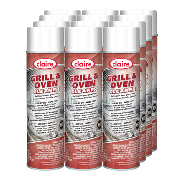 Claire Grill and Oven Cleaner, 18 oz Aerosol Spray, 12/Carton (CGC826)