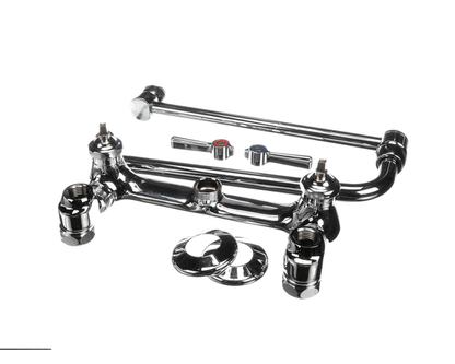 Chicago Faucet 445-Dj13Abcp Daul Adj Spout W/ Wall Faucet (CGFT445-DJ13ABCP)