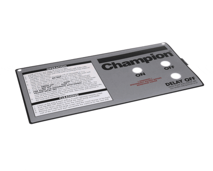 Champion - Moyer Diebel 115392 Control Panel Label (CHA115392)