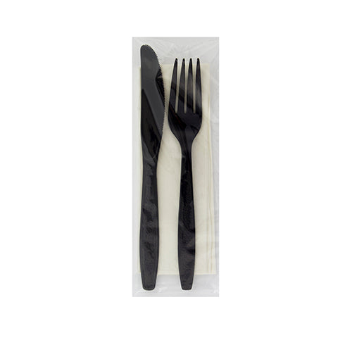 Safety Zone® Heavy Weight PS Fork Knife Nap 13x17 Black, Case of 250 (SZNCKPSHW222)