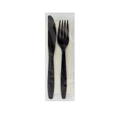 Safety Zone® Heavy Weight PS Fork Knife Nap 13x17 Black, Case of 250 (SZNCKPSHW222)