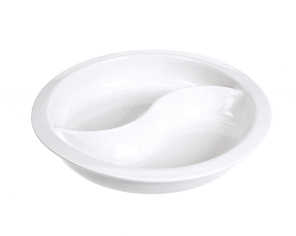 Cooktek Ct-103096 Insert, Porcelain, Divided, Chafing Dish (CKTECT-103096)