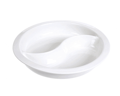 Cooktek Ct-103096 Insert, Porcelain, Divided, Chafing Dish (CKTECT-103096)