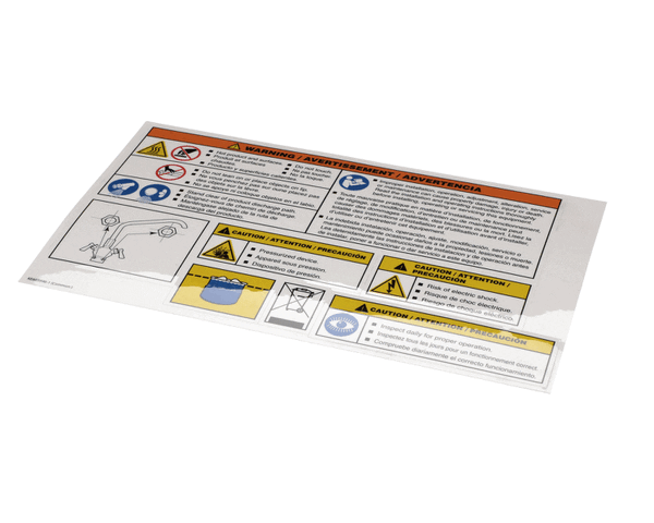 Cleveland Ke603996-1 Label Sheet;Gas,Elec,Stm (CLEKE603996-1)