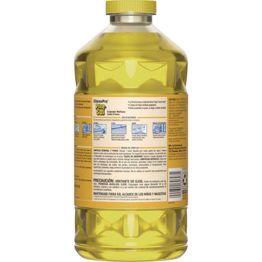 Pine-Sol CloroxPro Multi-Surface Cleaner Concentrated, Lemon Fresh Scent, 80 oz Bottle (CLO60607EA)
