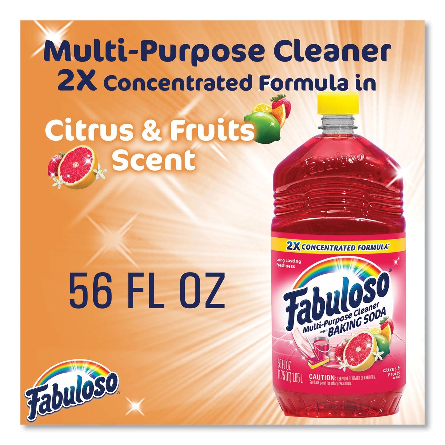 Fabuloso Multi-Use Cleaner, Citrus Scent, 56 oz Bottle, 6/Carton (CPC153091)