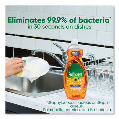 Palmolive Ultra Antibacterial Dishwashing Liquid, Orange Scent, 32.5 oz Bottle, 9/Carton (CPCUS04274CT)
