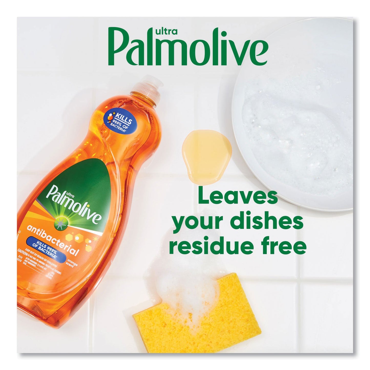 Palmolive Ultra Antibacterial Dishwashing Liquid, Orange Scent, 32.5 oz Bottle, 9/Carton (CPCUS04274CT)