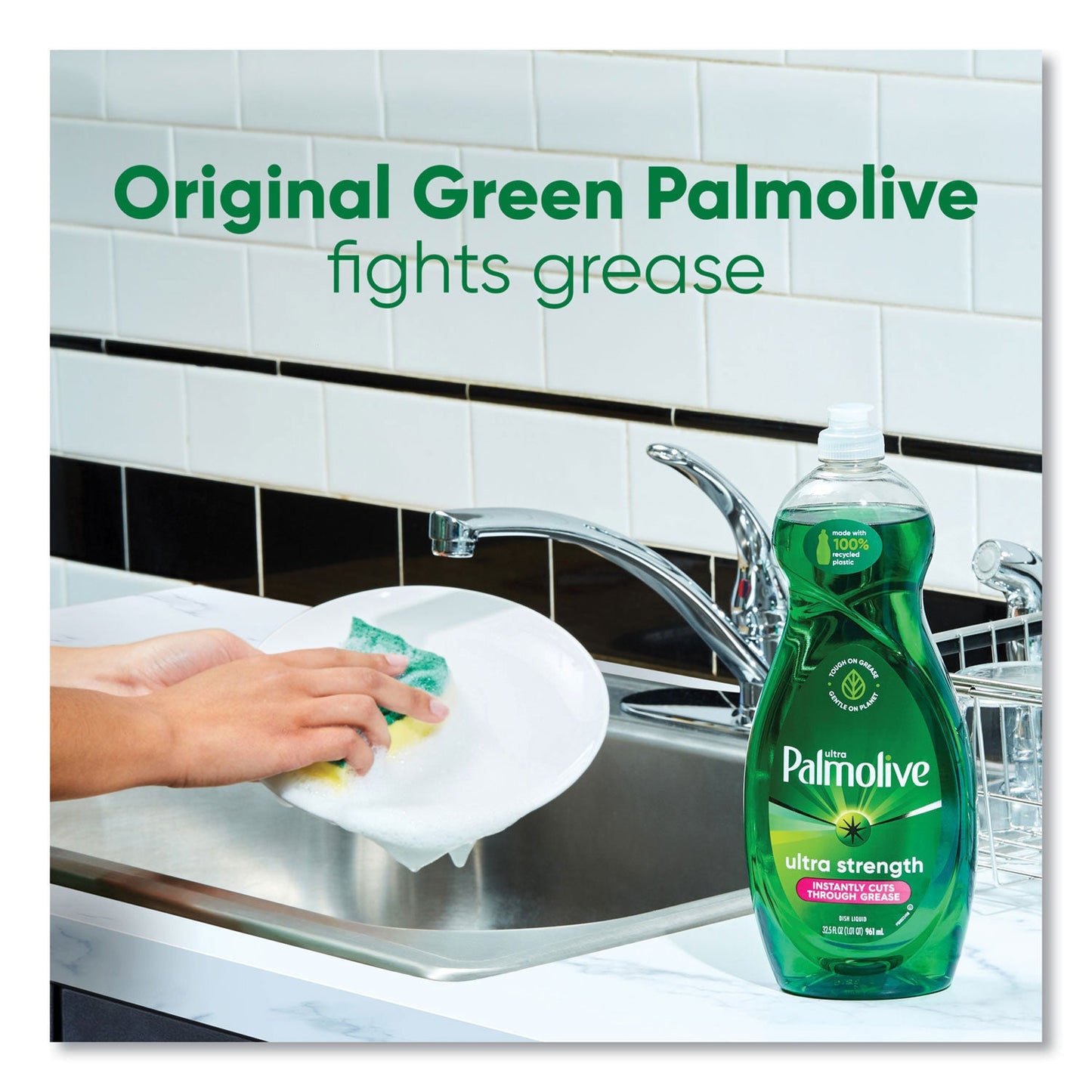 Palmolive Dishwashing Liquid, Green Scent, 32.5 oz Bottle, 9/Carton (CPCUS04282CT)
