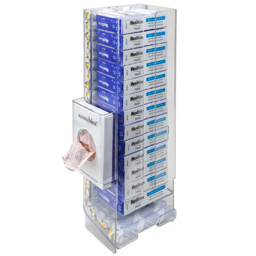 Hospeco® Comfort Plus® Courtesy Pad & Tampon Dispenser, Clear (HOSCPD)