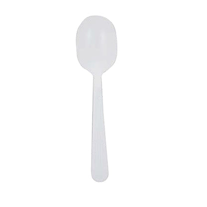 Safety Zone® Heavy Weight Polypropylene Unwrapped Soup Spoon, White, Case of 1000 (SZNCPPHWSSBKW1)