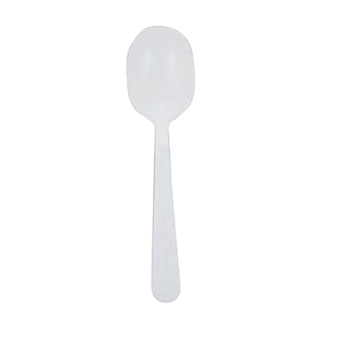 Safety Zone® Heavy Weight Polypropylene Unwrapped Soup Spoon, White, Case of 1000 (SZNCPPHWSSBKW1)