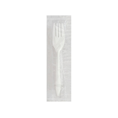 Impact® Medium PP Individually Wrapped Fork, White, Case of 1000 (IMPCPPMDFKIWW4)