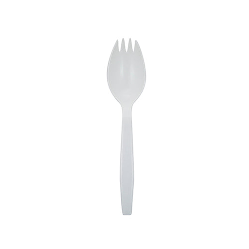 Safety Zone® Spork Mid-Weight Polypro White, Case of 1000 (SZNCPPMDSKBKW1)