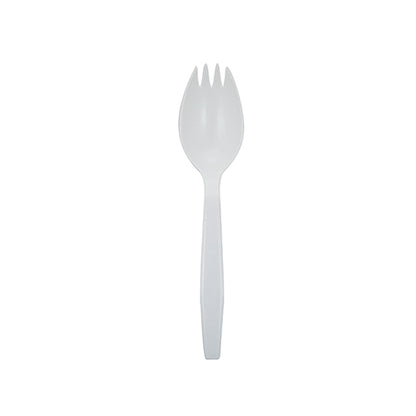 Safety Zone® Spork Mid-Weight Polypro White, Case of 1000 (SZNCPPMDSKBKW1)