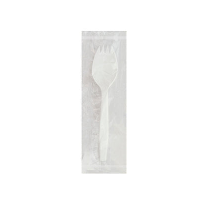 Safety Zone® Spork White Mid-Weight Polypro, Case of 1000 (SZNCPPMDSKIWW4)