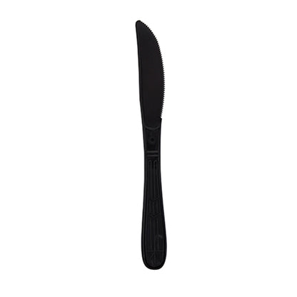 Safety Zone® Knife Ebony Heavyweight Polysty Individually Wrapped, Case of 1000 (SZNCPSHWKNIWE4)
