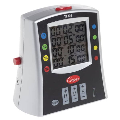 Cooper Atkins Tfs4-01 Timer Large Multi (4) Station Digital W/ (CPTFS4-01)