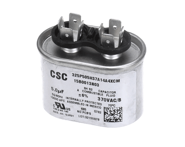 Carrier HVAC 15B0013N03 5Mfd 370V Capacitor Oval (CRR15B0013N03)