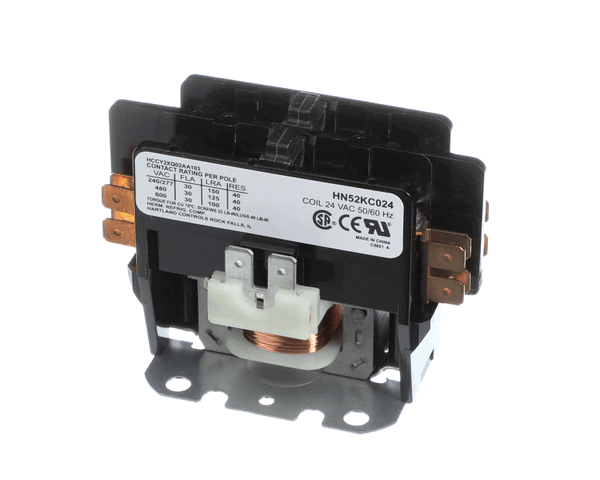 Carrier Hvac CRRHN52KC024 Contactor, 24 Volt Coil, 50/60HZ, 40 Amp 2 Pole (CRRHN52KC024)