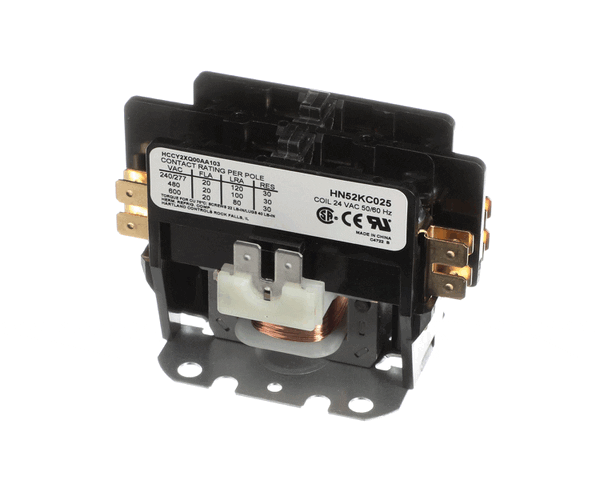 Carrier Hvac CRRHN52KC025 Contactor, 2 Pole, 24V 50/60HZ Coil, 30 Amp (CRRHN52KC025)