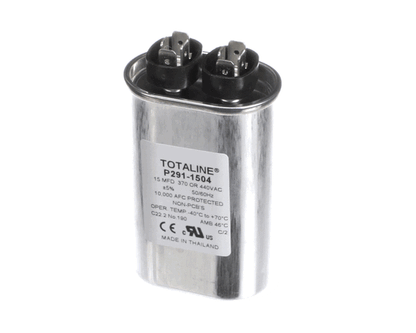 Carrier HVAC P291-1504 440V Single Oval Run Capacitor, 15 Mfd (CRRP291-1504)