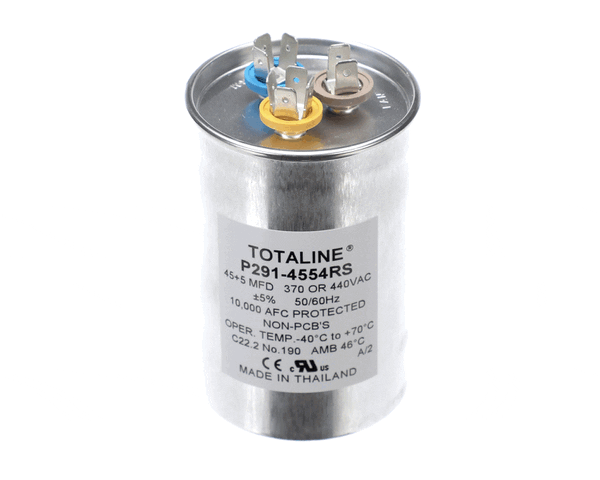 Carrier Hvac CRRP291-4554RS Capacitor, Dual, 370/440 Volt, 45+5 MFD, Round P291-4554RS (CRRP291-4554RS)