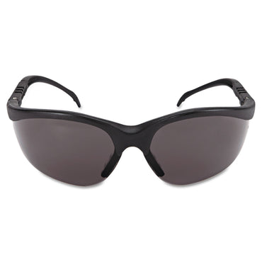 MCR Safety Klondike Safety Glasses, Matte Black Frame, Gray Lens (CRWKD112BX)