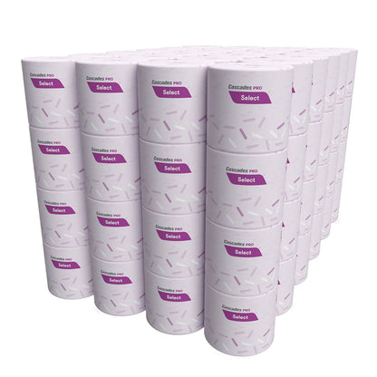 Cascades Select Standard Bath Tissue, 1-Ply, White, 1,000/Roll, 96 Rolls/Carton (CSDB152)