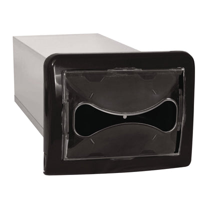 Cascades Tandem In-Counter Interfold Napkins Dispenser, 6.25 x 18 x 6.5, Black (CSDDN200)