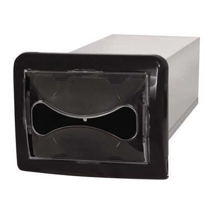 Cascades Tandem In-Counter Interfold Napkins Dispenser, 6.25 x 18 x 6.5, Black (CSDDN200)