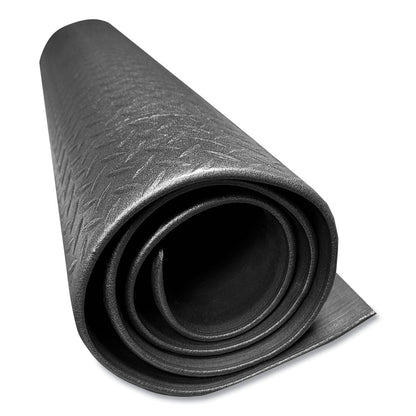 Crown Tuff-Spun Foot-Lover Diamond Surface Mat, Rectangular, 24 x 36, Black (CWNFL2436KD)