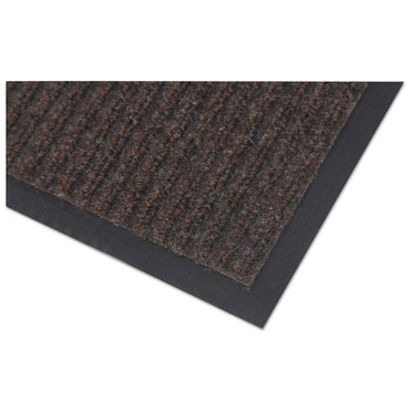 Crown Mats Needle Rib&trade; Vinyl & Polyproylene Scraper Mat, 4' x 6', Brown (CRONR46BRO)