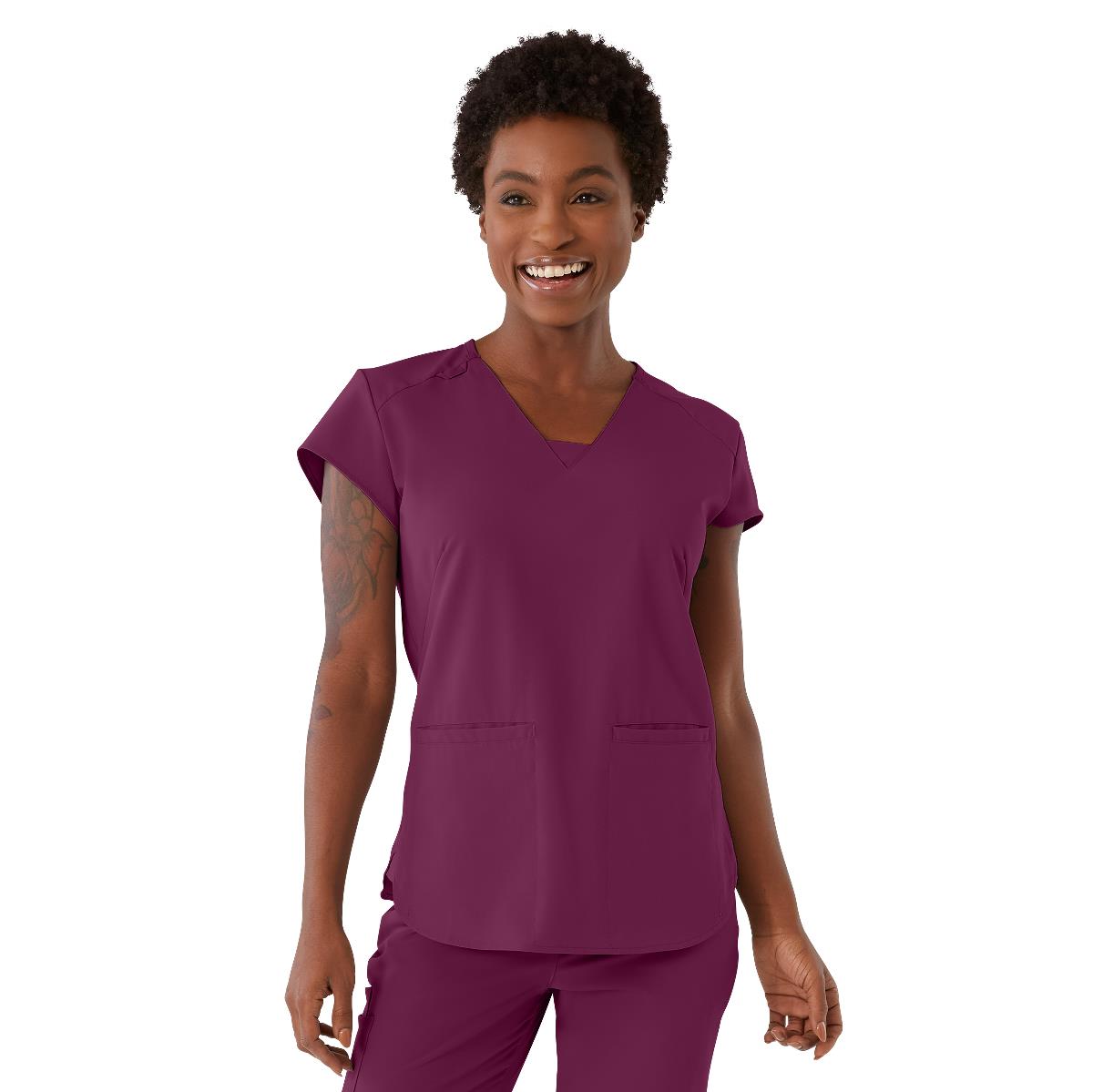 monroe-ave-womens-scrub-top-wine-s-1-ea-4805wnes_1