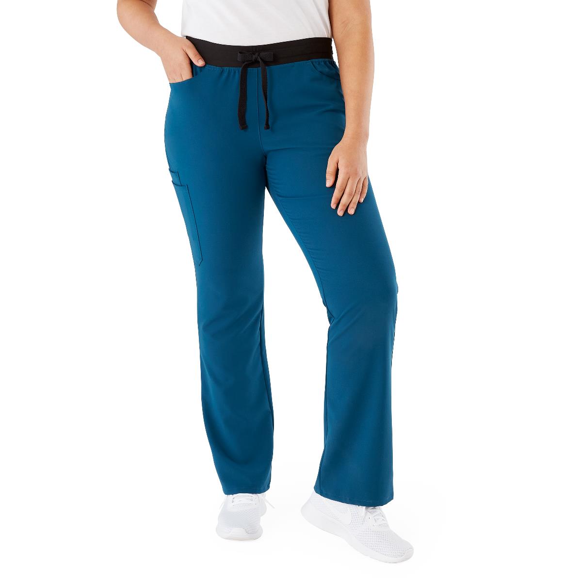 coastal-ave-womens-modern-bootcut-scrub-pants-with-cargo-pockets-caribbean-blue-size-4xl-1-ea-4912crb4xl_1