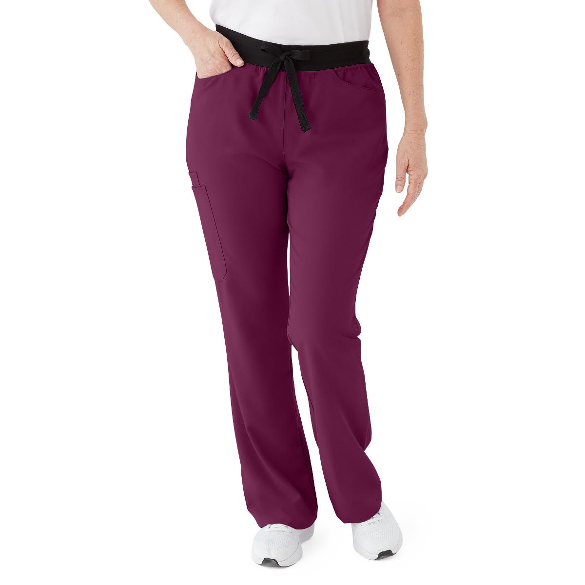 coastal-ave-womens-modern-bootcut-scrub-pants-with-cargo-pockets-wine-size-5xl-1-ea-4912wne5xl_1