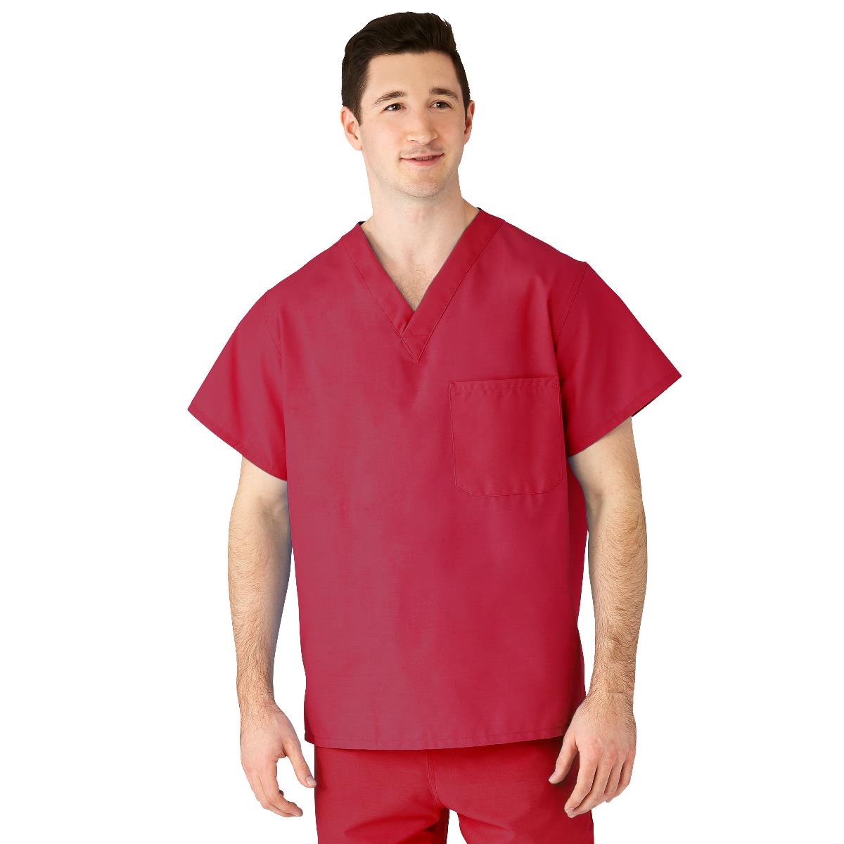angelstat-unisex-reversible-v-neck-scrub-top-with-2-pockets-raspberry-size-4xl-angelica-color-code-1-ea-610ntr4xl-ca_1
