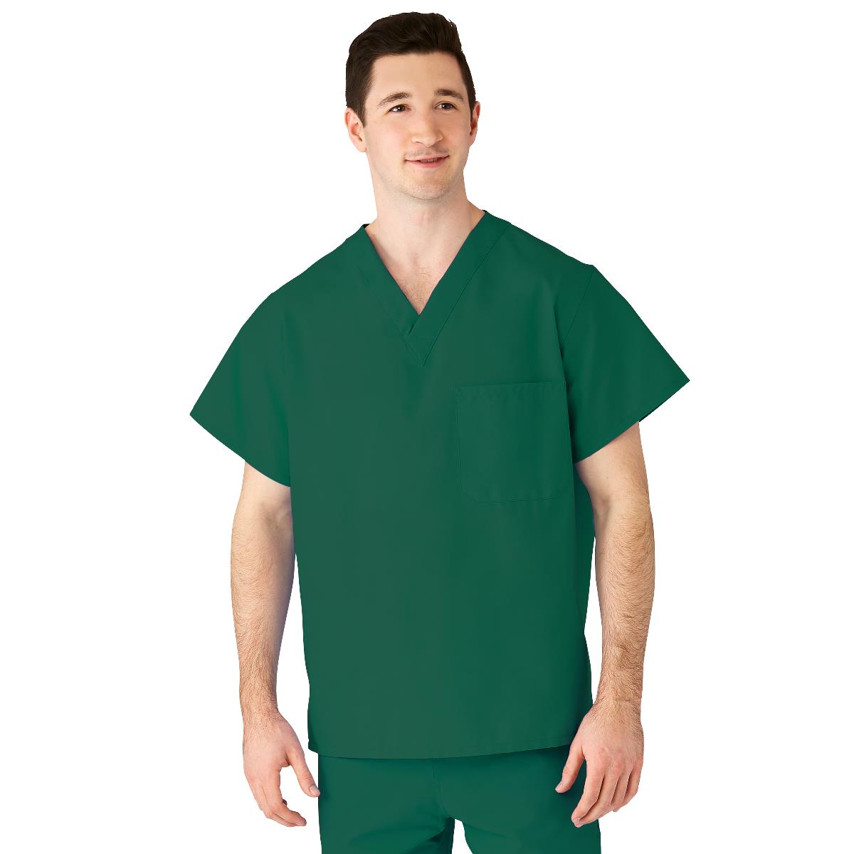 angelstat-unisex-reversible-v-neck-scrub-top-with-2-pockets-emerald-size-s-angelica-color-code-1-ea-610njts-ca_1
