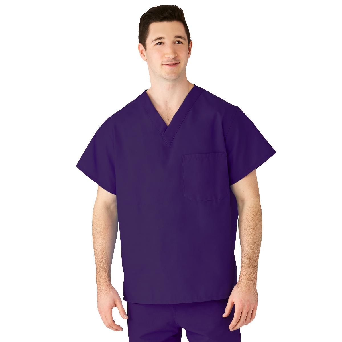 angelstat-unisex-reversible-v-neck-scrub-top-with-2-pockets-regal-purple-size-l-angelica-color-code-1-ea-610nrpl-ca_1