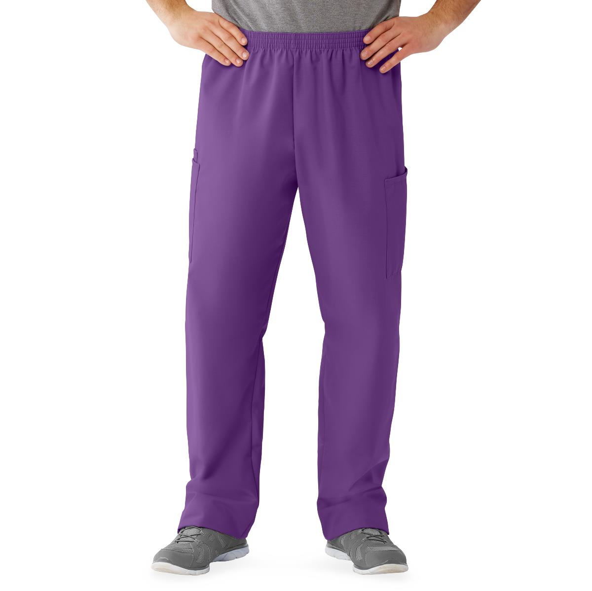 angelstat-unisex-cargo-scrub-pants-with-elastic-waist-regal-purple-regular-inseam-size-l-1-ea-674nrplm_1