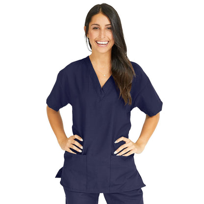 performax-womens-v-neck-2-pocket-tunic-scrub-top-size-xxs-navy-1-ea-839nntxxs_1