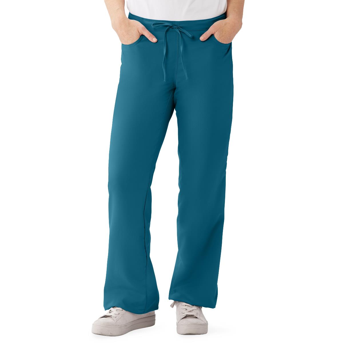 performax-womens-modern-fit-boot-cut-scrub-pants-with-2-pockets-caribbean-blue-size-s-1-ea-865jcbs_1