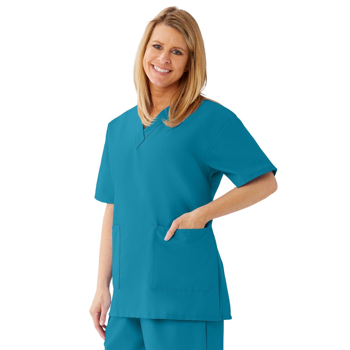 angelstat-womens-v-neck-tunic-scrub-tops-with-2-pockets-peacock-size-5xl-1-ea-893nbt5xl_1
