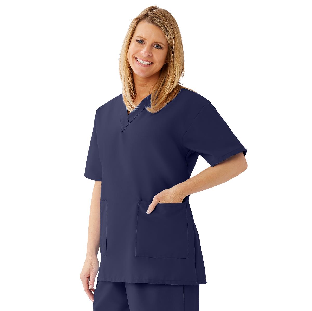 angelstat-womens-v-neck-tunic-scrub-tops-with-2-pockets-navy-size-m-1-ea-893nntm_1