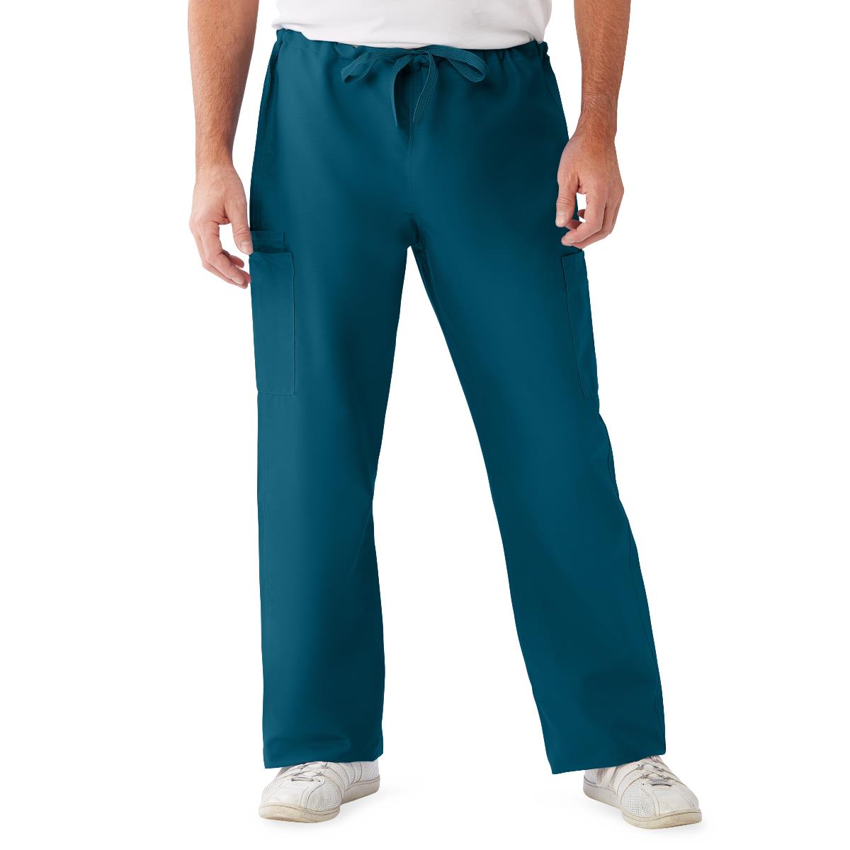 comfortease-unisex-nonreversible-drawstring-cargo-scrub-pants-with-color-coding-size-2xl-regular-inseam-caribbean-blue-1-ea-950jcbxxl-cm_1