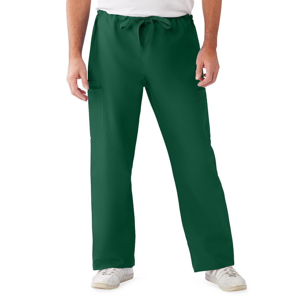 comfortease-unisex-nonreversible-drawstring-cargo-scrub-pants-with-color-coding-size-l-tall-inseam-evergreen-1-ea-950jegll-cm_1
