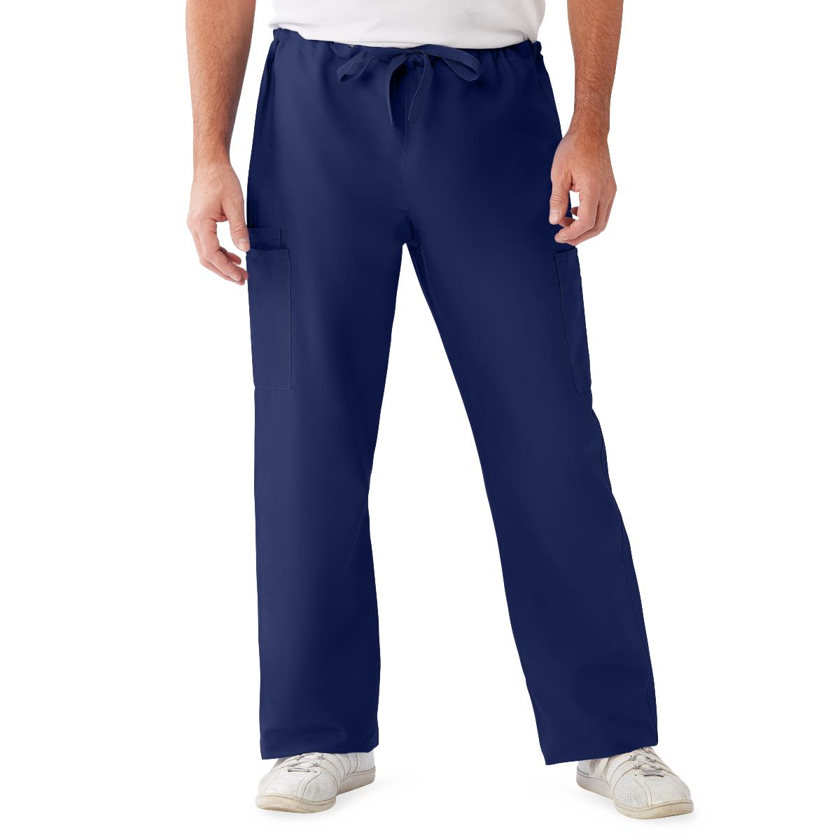 comfortease-unisex-nonreversible-drawstring-cargo-scrub-pants-with-color-coding-size-2xl-tall-inseam-midnight-blue-1-ea-950jntxxll-cm_1