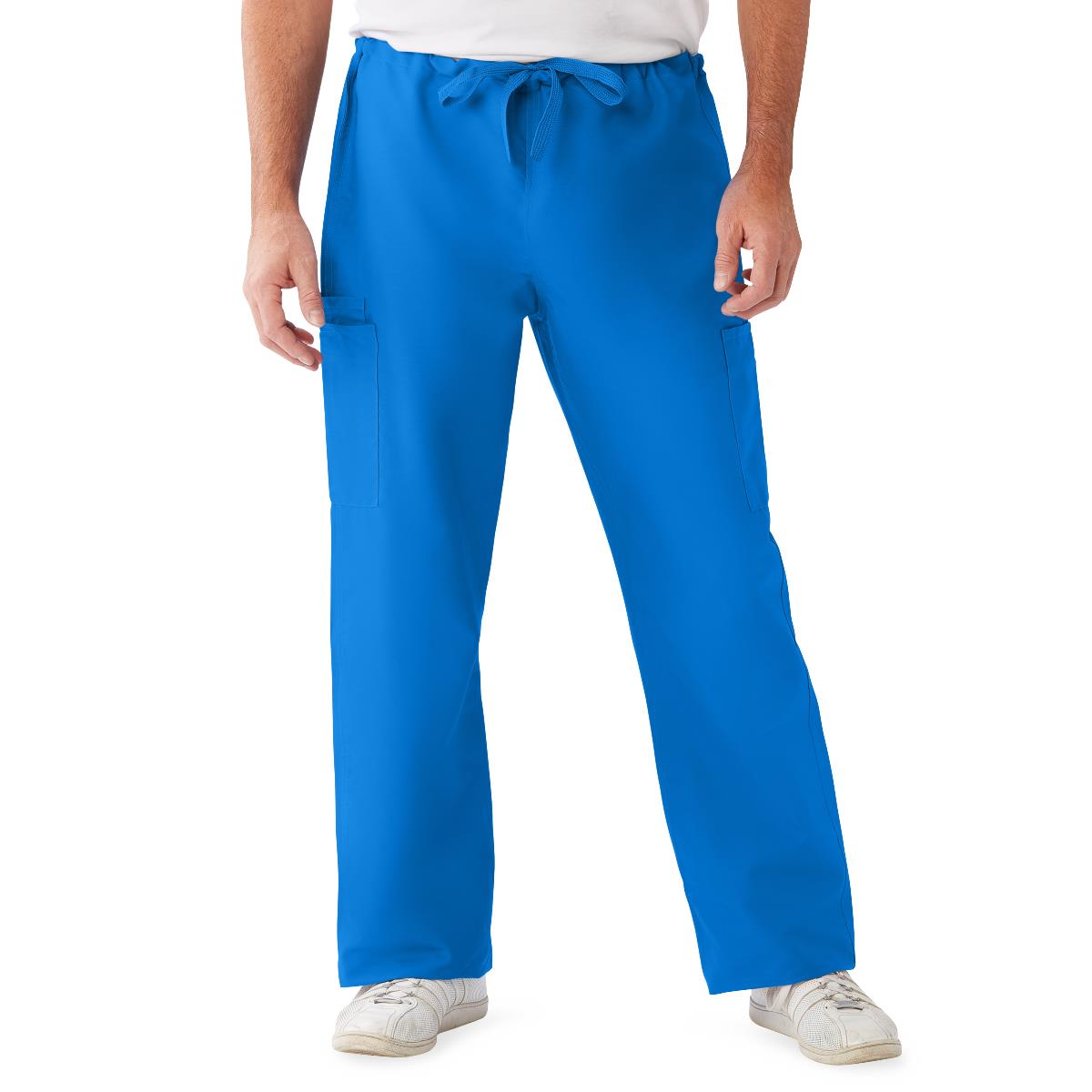 comfortease-unisex-nonreversible-drawstring-cargo-scrub-pants-with-color-coding-size-2xl-tall-inseam-royal-blue-1-ea-950jrlxxll-cm_1